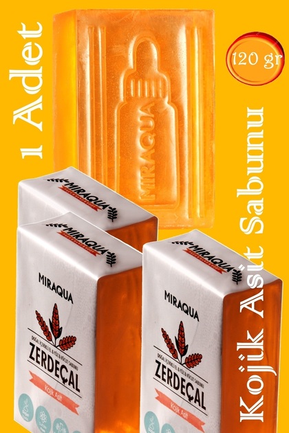 Miraqua Kojik Asit Sabunu Zerdeçal Kojic Asitli Serum Leke Karşıtı