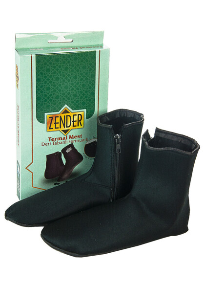 Thermal Mest Socks Leather Based Waterproof Elastic Zippered