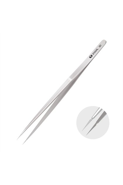 3D Titanium Alloy Precision Anti-Static Flat Tip Integrated Tweezers