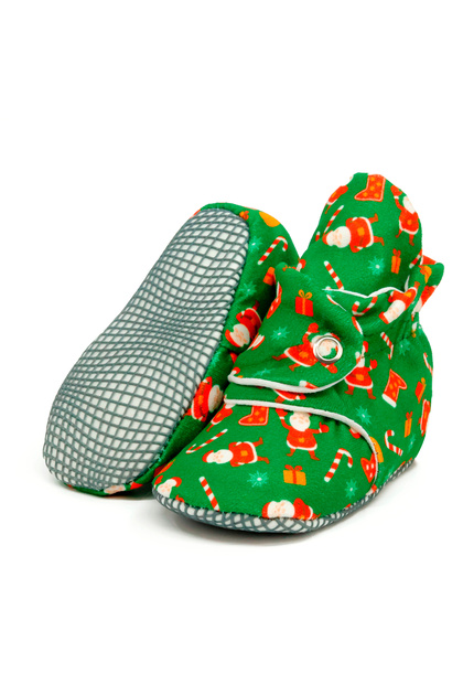 Non-Slip Sole Baby and Children's Slippers, Organic Cotton Home and Nursery Booties - New Year's Special