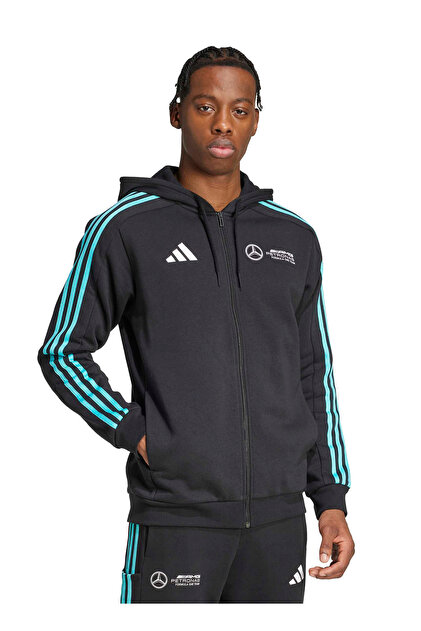 adidas JV5437 MER DNA FZ HD M Siyah Normal Düz Erkek Zip Ceket