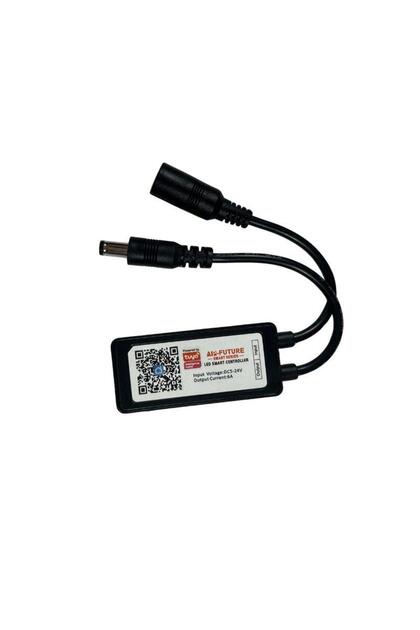 Tuya Destekli Wifi Kontrollü Siyah Dimmer Şerit Led Kontrol Cihazı 5-24V