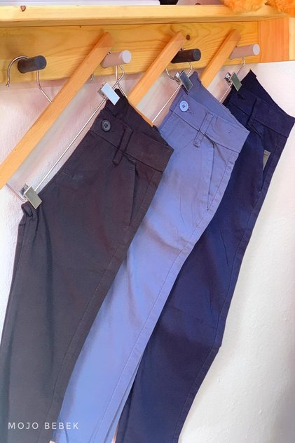 Boy's Canvas Trousers 0295 Navy Blue