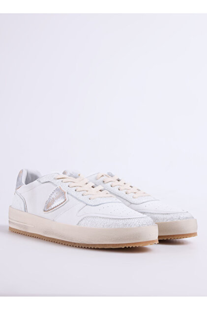 PHILIPPE MODEL ホワイトスニーカー Philippe Model Koyu Beyaz Erkek Deri Sneaker NICE LOW MAN - Fiyatı