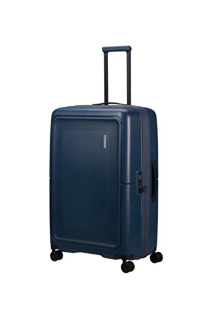 American Tourister Lacivert Çekçekli Sert Valiz DASHPOP-SPINNER 77