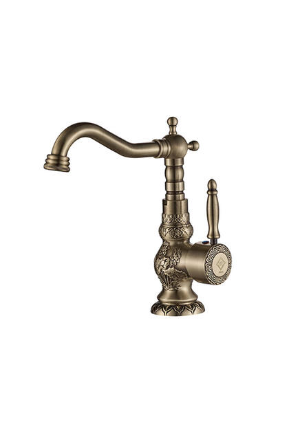 Rustik Mix Desenli Antik Lavabo Bataryası
