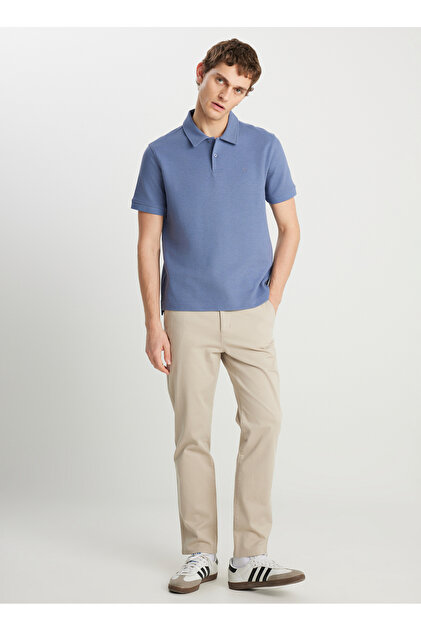 Light Blue Regular Fit Men's Polo T-Shirt W 2510720404