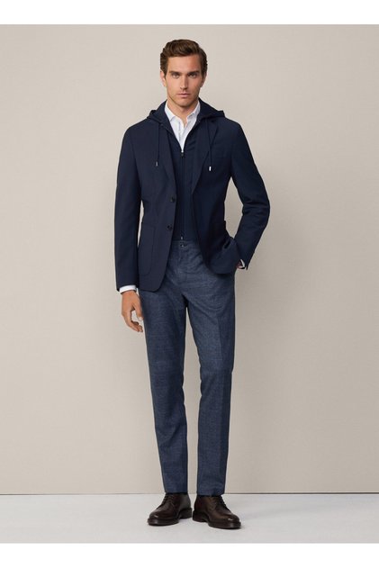 Slim Fit Lacivert Erkek Ceket HM443416