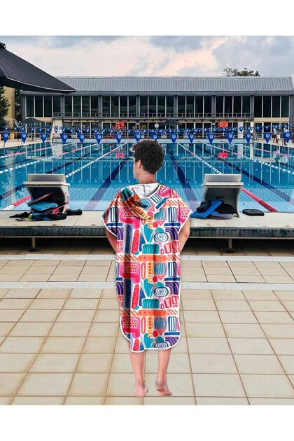 sporsuit Wave Unisex Havlu Panço Yüzücü Yarış Antrenman Havuz ve
