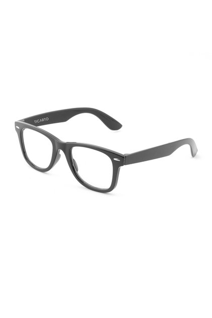 Unisex Black Framed Blue Light Protection Blue Block Transparent Glasses Tctgt000101G0221