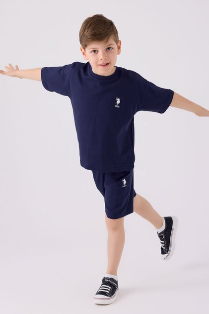 U.S. Polo Assn Boys' Blue Bermuda Set