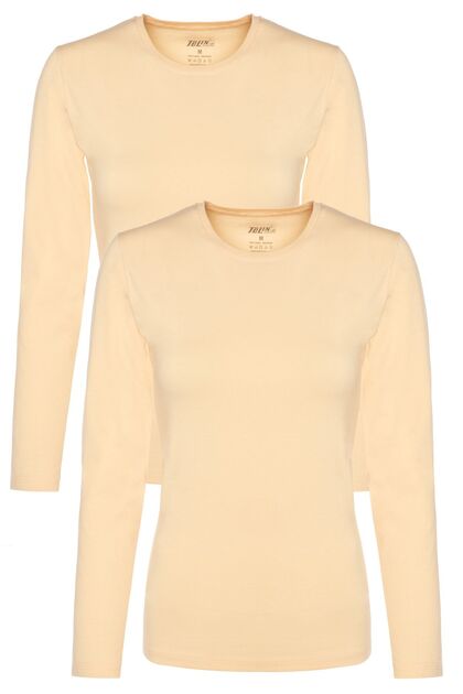 Women's Ten 2 Li Long Sleeve Cotton Lycra Undershirt 6217