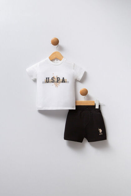U.S. Polo Assn Baby Boy Cream Set