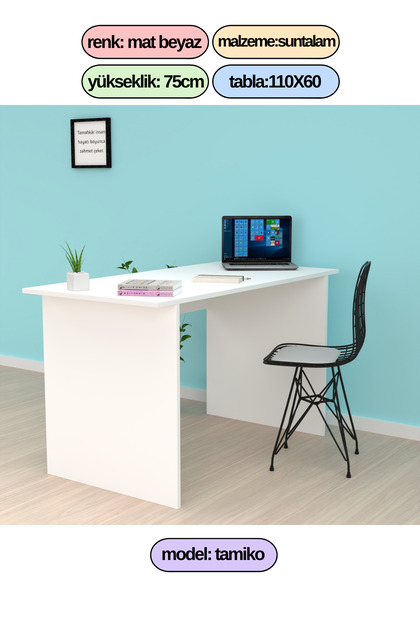 Kenzlife Ofis Masası Tamiko 075*110*60 Byz Bilgisayar Çalışma Büro