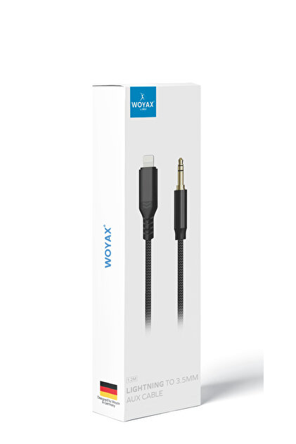 Woyax By Deji Iphone Uyumlu Lightning To 3.5mm Aux Ses Kablosu
