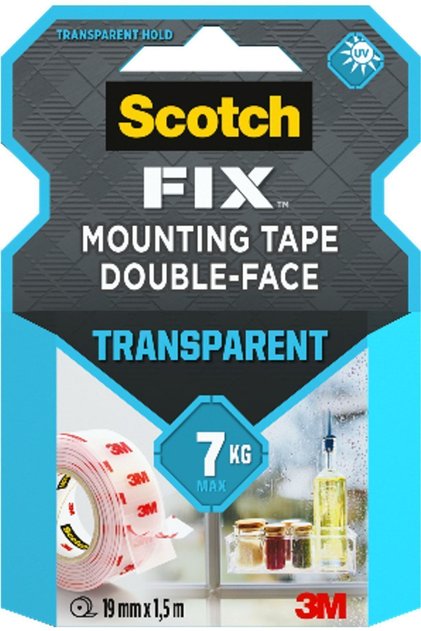 Şeffaf Montaj Bandı 19mm x 1,5m