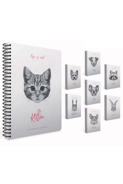 Life Is Cool 17X24Cm Spiral Hard Cover Notebook 120Yp Ruled 4684