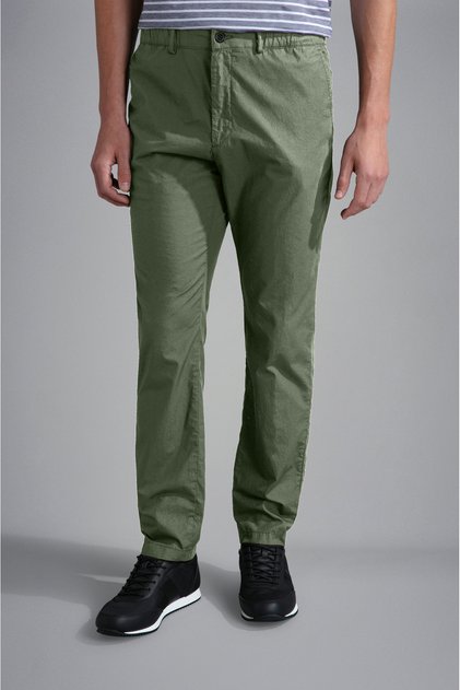 CHINO TROUSERS WITH COULISSE