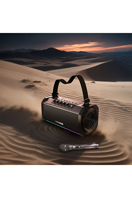 Lenyes S863 RGB Led Işıklı Mikrofonlu TWS Bluetooth Speaker