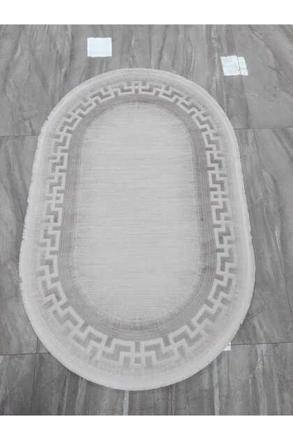 Kumru Bambu Tarz 3m2 - 4 m2 %100 akrilik Oval halı Salon Halısı mutfak halısı koridor halısı