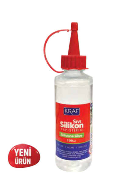 Yapıştırıcı Sıvı Silikon 100ml Kraf Liquid Silicone Glue Soğuk Silikon Yapıştırıcısı