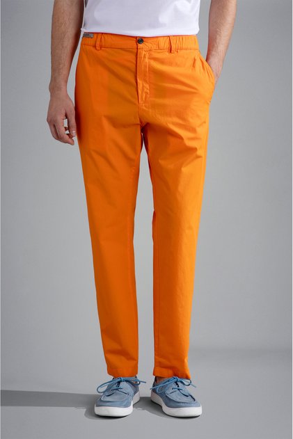 CHINO TROUSERS WITH COULISSE