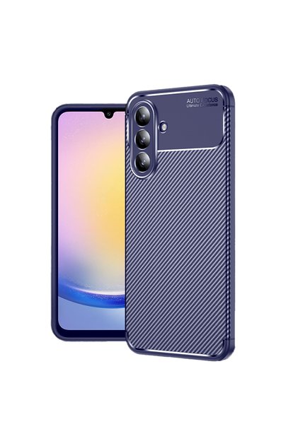 Samsung Galaxy A17 5g Kılıf Kamera Korumalı Karbon Desen Görünümlü Uzun Ömürlü Renk Atmaz Mat