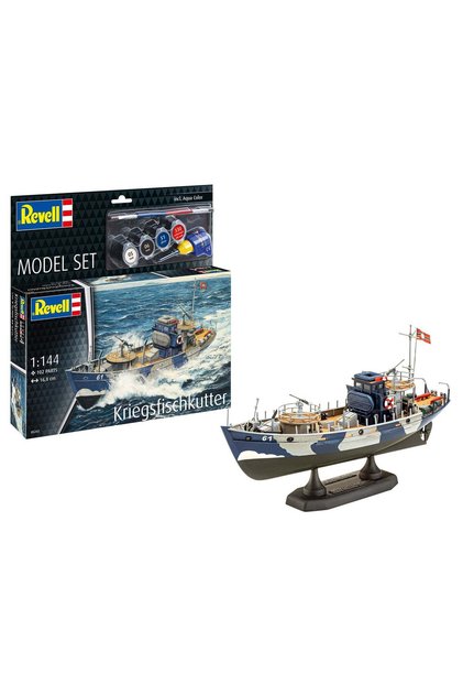 Set de modele de vapori Kfk Kriegsfischkutter la scară 1:144 Rev 65242