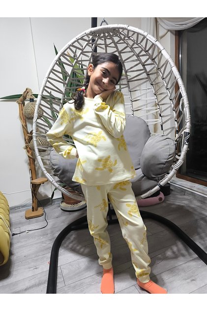 Girl-Boy Baby-Child Pajama Set 100% Cotton Long Sleeve Round Neck Seasonal