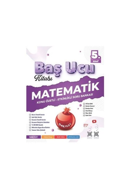 Nartest 5. Sınıf Matematik Baş Ucu Kitabı Maarif Modeli
