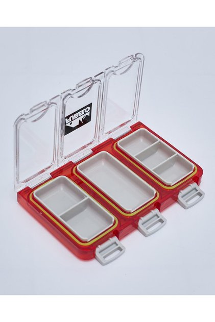 FUBOX SPARE sızdırmaz Klips-iğne-halka saklama kutusu #kırmızı