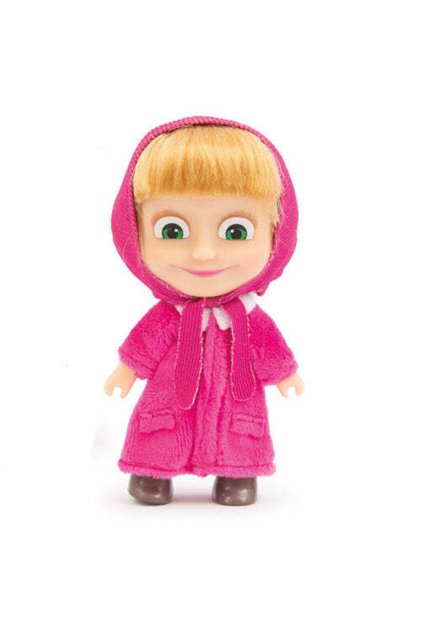 Păpușă Masha și Ursul - Masha cu rochiță de iarnă, 12 cm