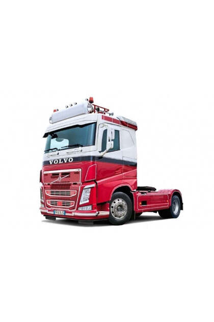 Automacheta Volvo FH Plat Dak 1/24 rosu alb
