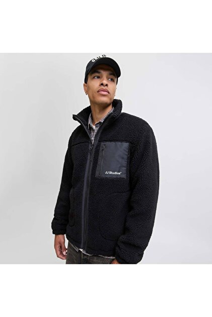 Jack & Jones Soho Erkek Siyah Polar Ceket (12278784-B) - Fiyatı