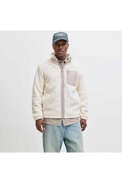 Jack & Jones Soho Erkek Krem Polar Ceket (12278784-ATHR) - Fiyatı