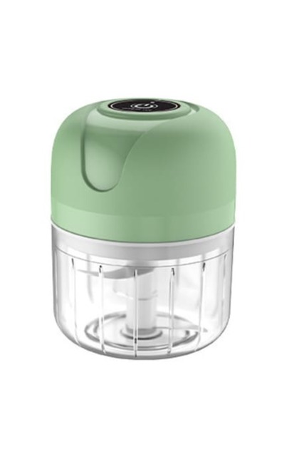 Mini blender electric Virovetix, usturoi și legume, verde, 250 ml