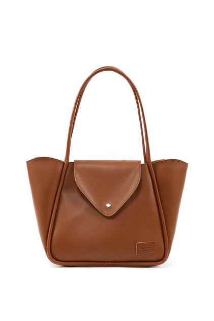 Taba Shk249 Faux Leather, Single Compartment with Snap Closure, Large Size Hand, Arm, and Shoulder Bag