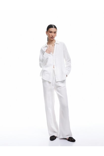 Cotton Long Sleeve Oversize Muslin Shirt