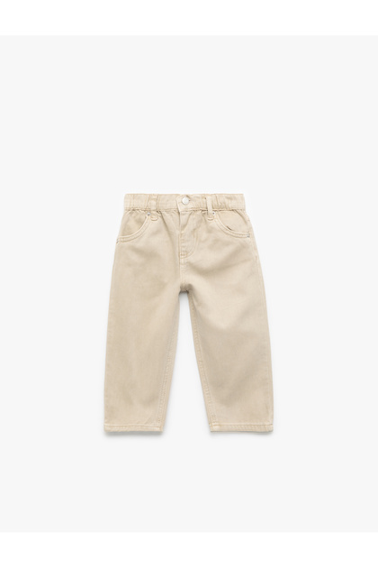 Relaxed Fit Pocket Detailed Cotton Trousers