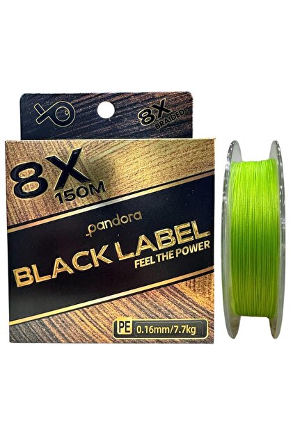 Pandora Black Label 8X 150 mt 0.16mm İp Misina Light Green