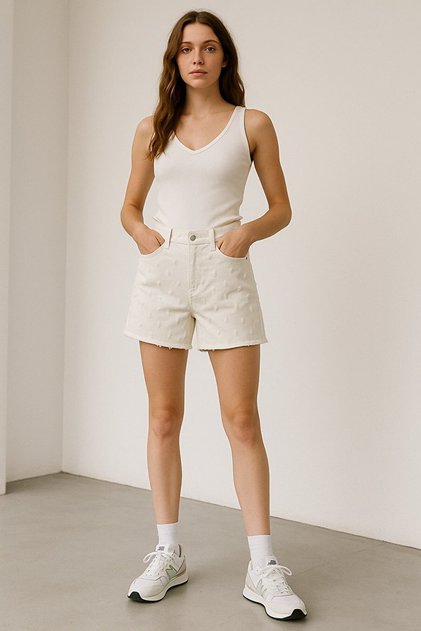 Lizzie Classic Fit Jean Shorts
