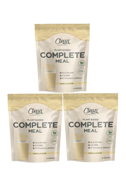Bitkisel Öğün Tozu (PLANT BASED COMPLETE MEAL) 600 gr - Vanilya 3 Adet