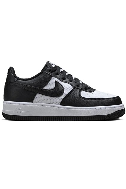 Nike Air Force 1 AF1 Leather Unisex Sneaker White Black Hakiki