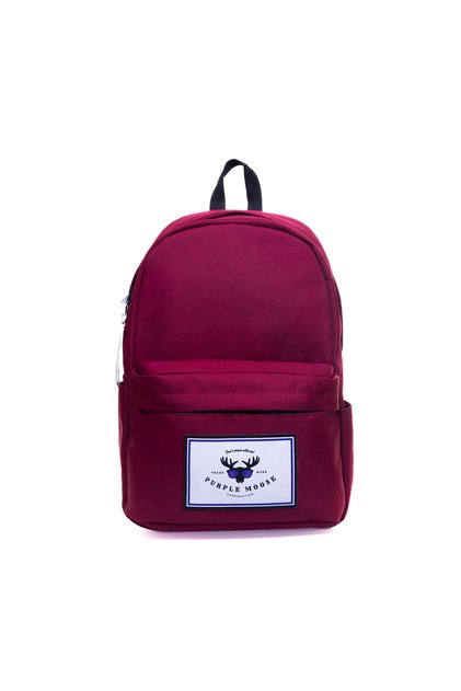 Unisex Bordo Ön Gözlü Anahtarlıklı Genç Yetişkin Çocuk Laptop Okul Spor Seyahat Günlük Sırt Çantası