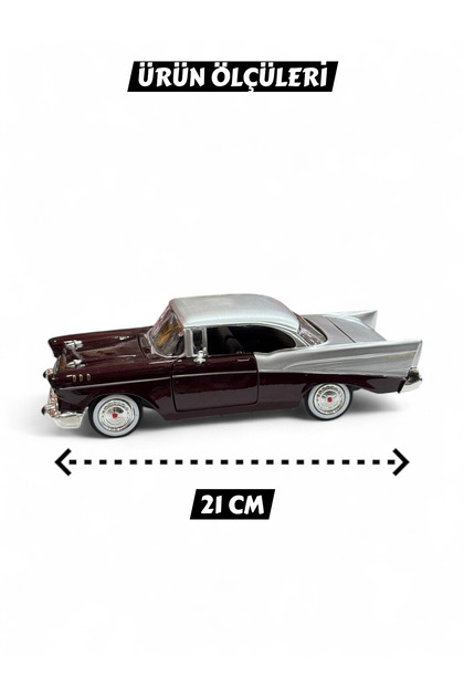 YILDIRIM OYUNCAK Diecast Metal 1955 Chevy Bel Air Model Araba