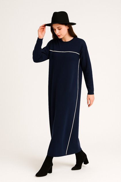 Ribbed Knitwear Dress