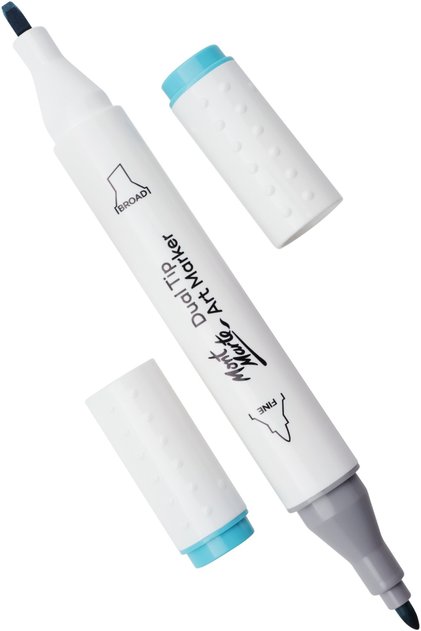 Mm marker premium dual tip art pen - ice blue 65
