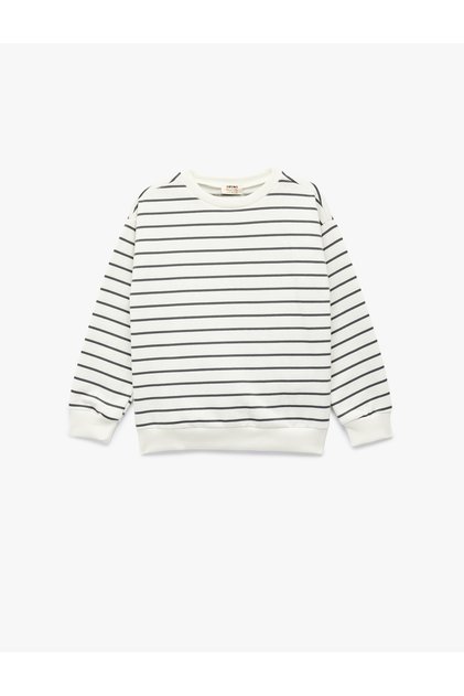 Long Sleeve Crew Neck Cotton Hooded Oversize Sweatshirt