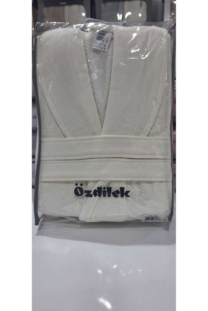SERİ SONU PVC ÇANTALI TEKLİ BORNOZ %100 PAMUK M BEDEN