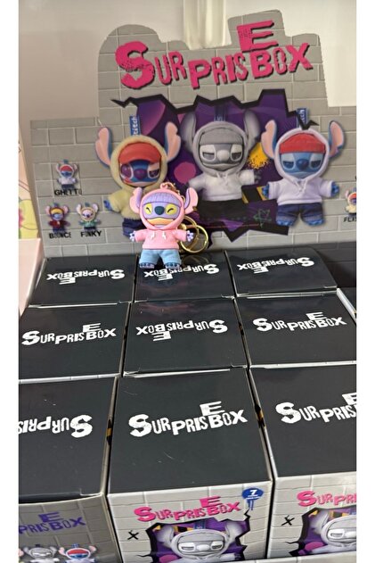 DMR Accessoire Stitch surprısbox mini plastik anahtarlık 1 adet